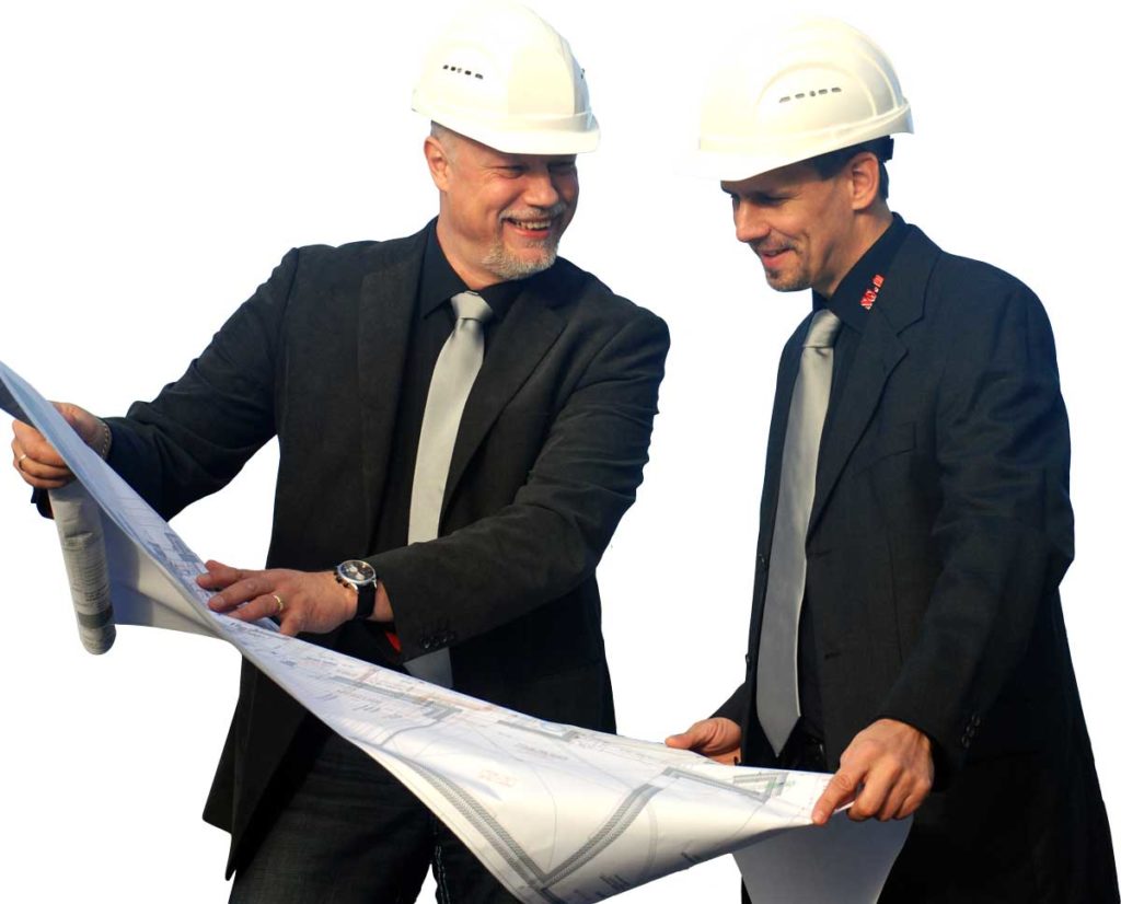 Sven Graßnick und Mirko Zuschlag von der SG-Haustechnik