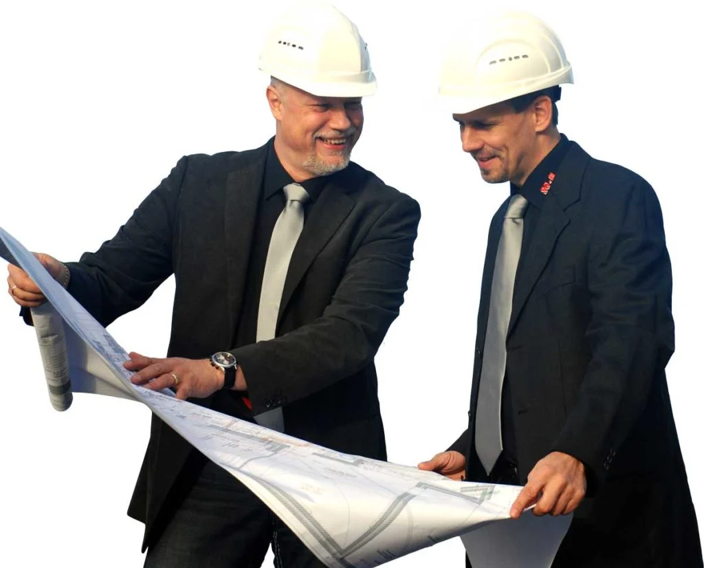 Sven Graßnick und Mirko Zuschlag von der SG-Haustechnik